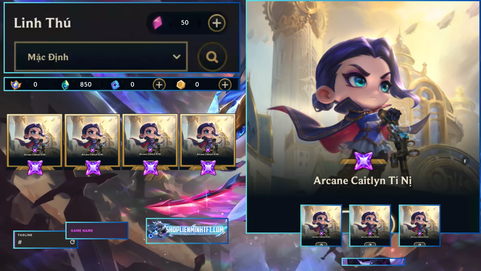 ARCANE CAITLYN TÍ NỊ CLONE